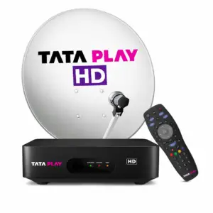 Tata Play HD New Connection – Get 1 Year Free* with 100% Free HD Set Top Box | Pay ₹3,600 & Get ₹3,600 Cashback